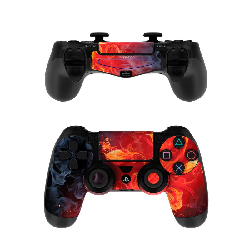 Sony PS4 Controller Skin - Flower Of Fire (Image 1)