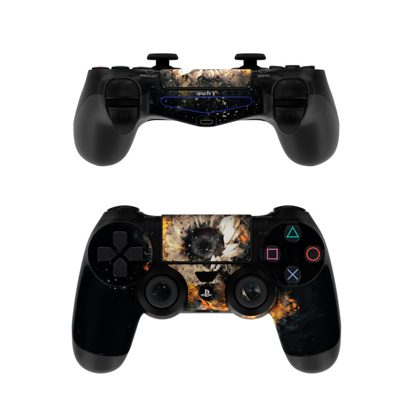 Sony PS4 Controller Skin - Flower Fury (Image 1)