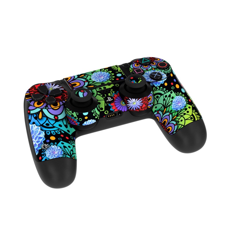 Sony PS4 Controller Skin - Funky Floratopia (Image 5)