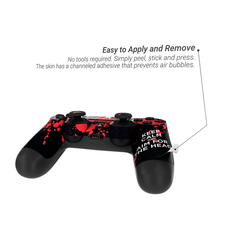 Sony PS4 Controller Skin - Keep Calm - Zombie (Image 2)