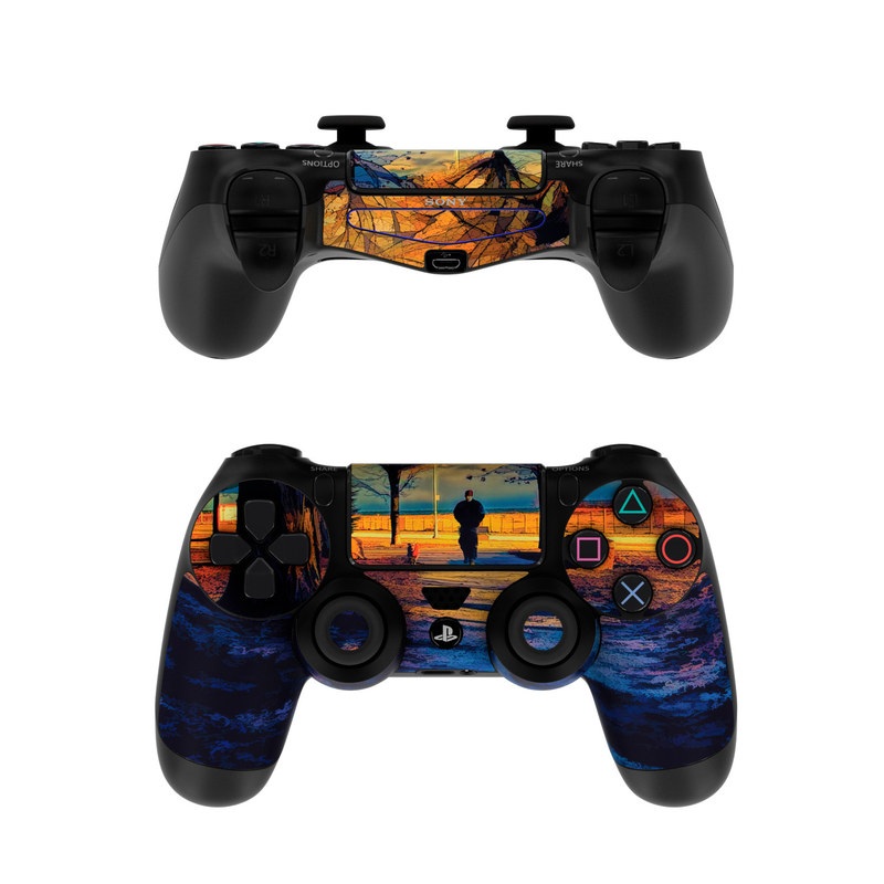 Sony PS4 Controller Skin - Man and Dog (Image 1)