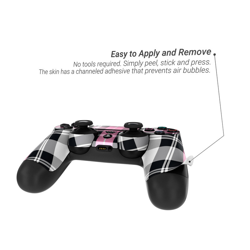 Sony PS4 Controller Skin - Pink Plaid (Image 2)