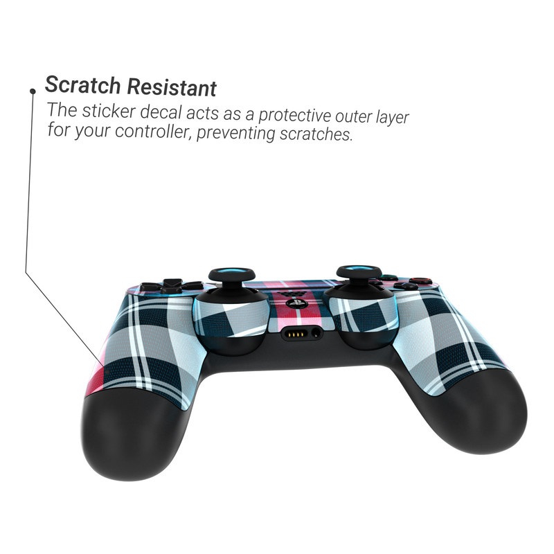 Sony PS4 Controller Skin - Red Plaid (Image 3)