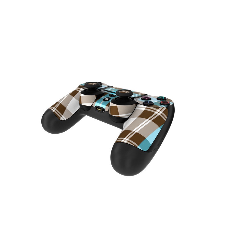 Sony PS4 Controller Skin - Turquoise Plaid (Image 4)