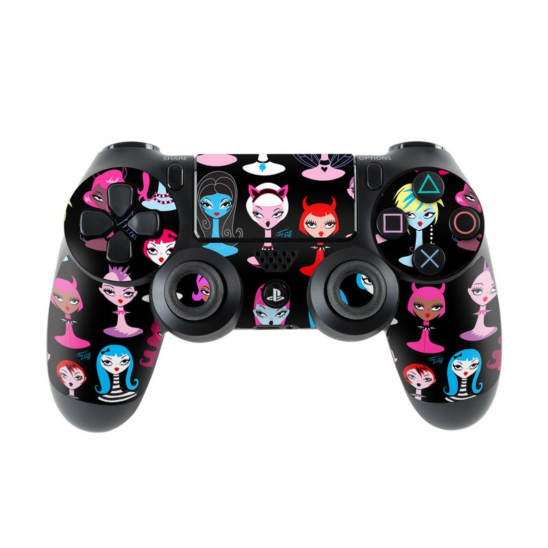 Sony PS4 Controller Skin - Punky Goth Dollies (Image 1)