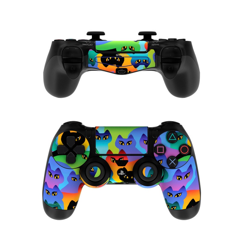 Sony PS4 Controller Skin - Rainbow Cats (Image 1)