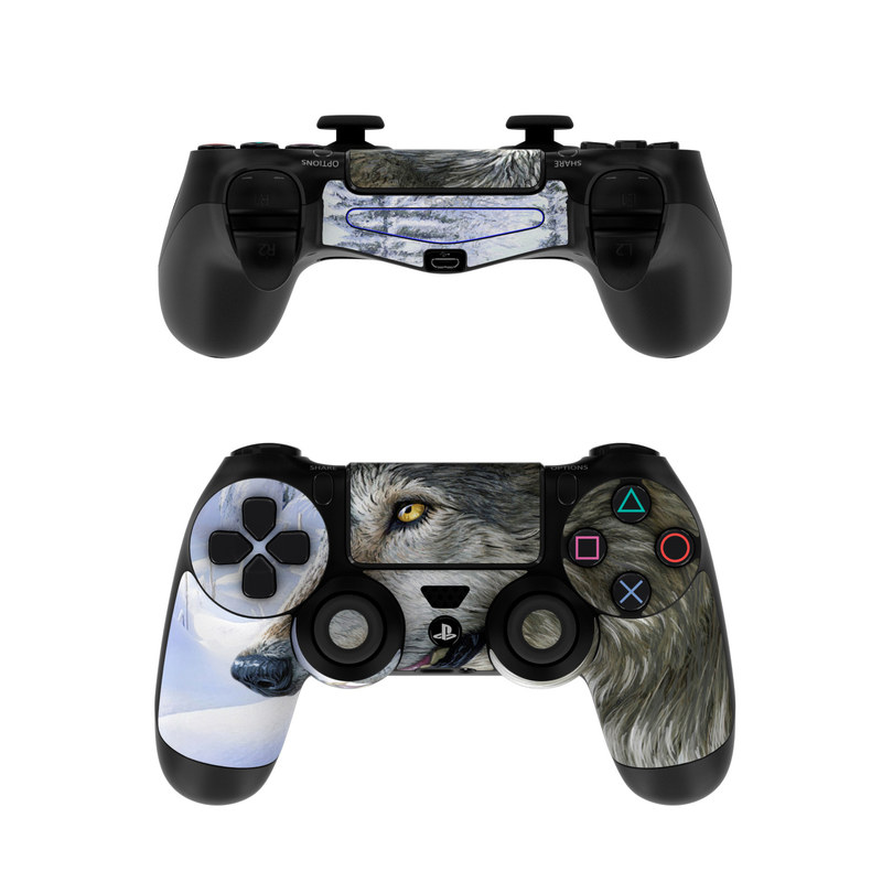 Sony PS4 Controller Skin - Snow Wolves (Image 1)