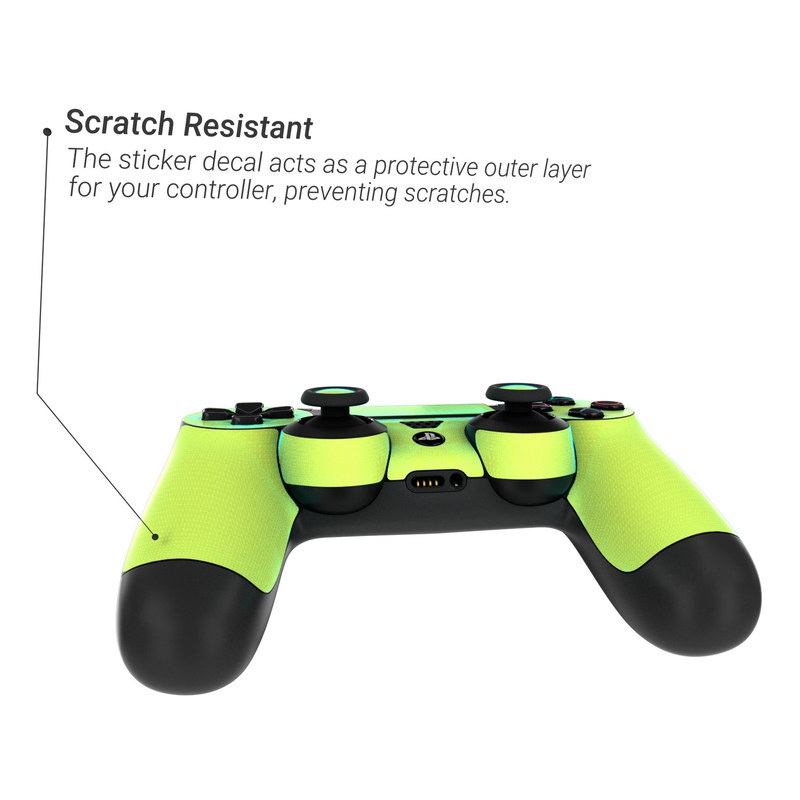 Sony PS4 Controller Skin - Solid State Lime (Image 3)
