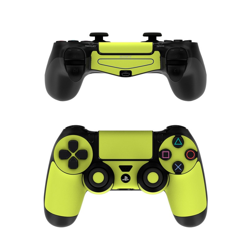 Sony PS4 Controller Skin - Solid State Lime (Image 1)