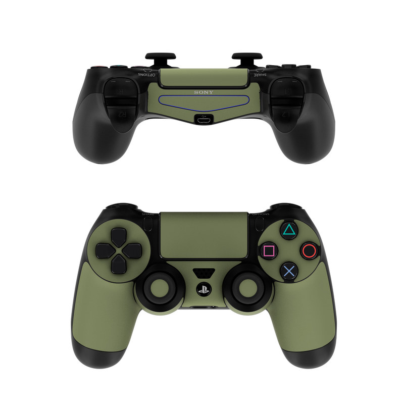 Sony PS4 Controller Skin - Solid State Olive Drab (Image 1)