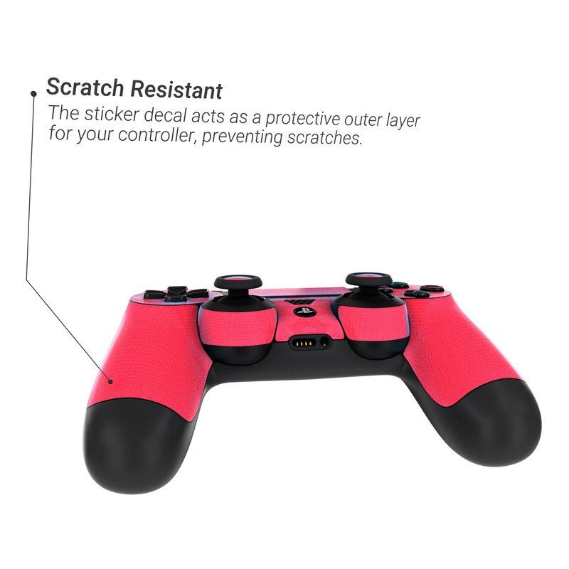 Sony PS4 Controller Skin - Solid State Red (Image 3)