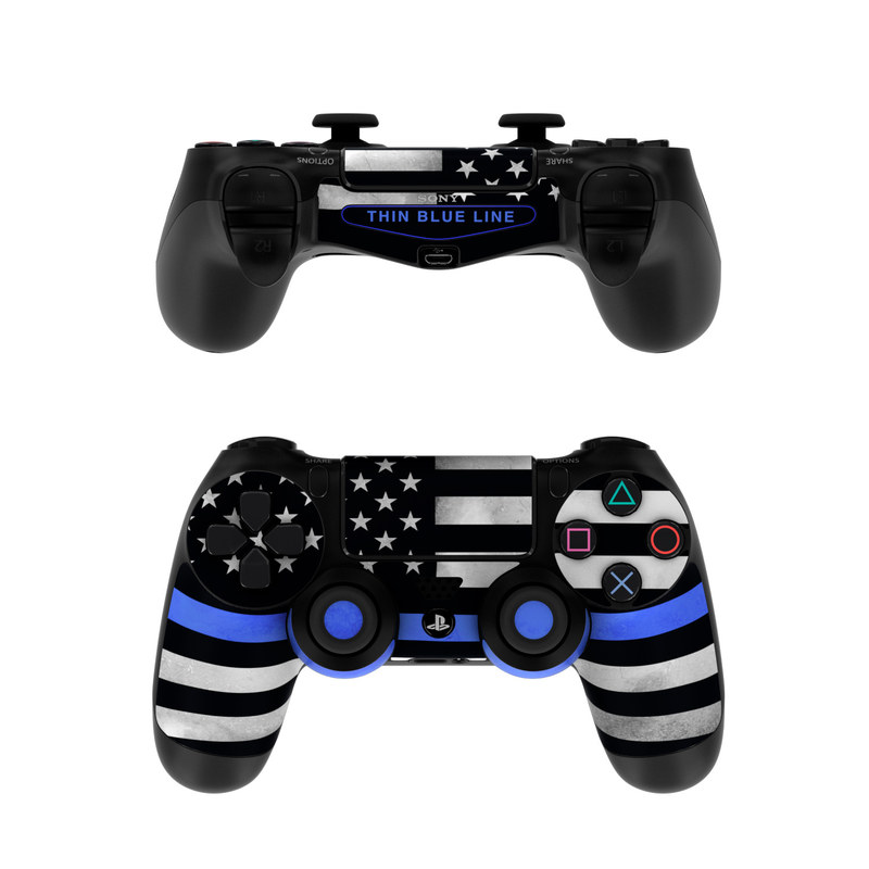 Download Sony PS4 Controller Skin - Thin Blue Line | DecalGirl