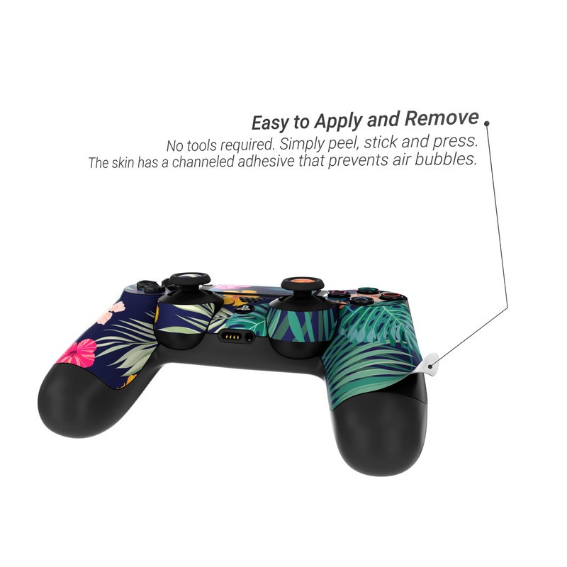 Sony PS4 Controller Skin - Tropical Hibiscus (Image 2)