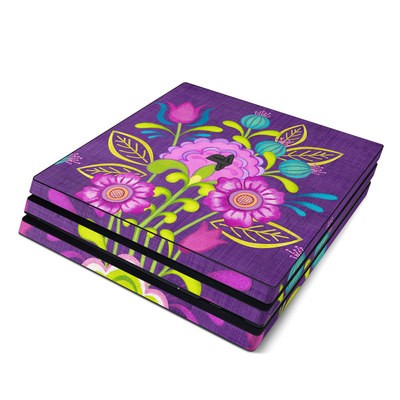 Sony PS4 Pro Skin - Floral Bouquet