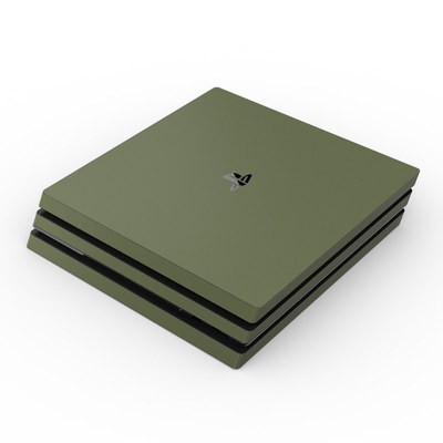 Sony PS4 Pro Skin - Solid State Olive Drab