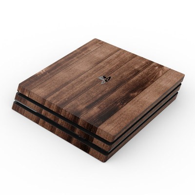 Sony PS4 Pro Skin - Stained Wood
