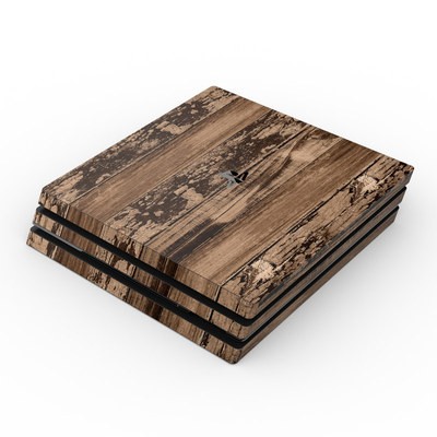 Sony PS4 Pro Skin - Weathered Wood