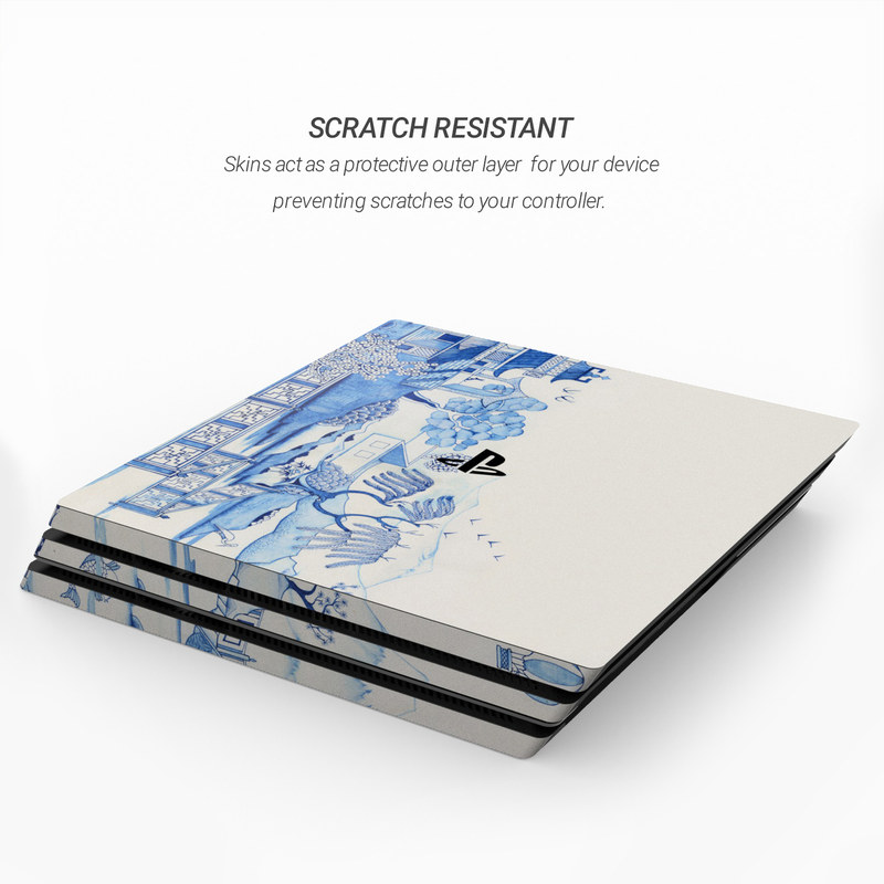 Sony PS4 Pro Skin - Blue Willow (Image 3)