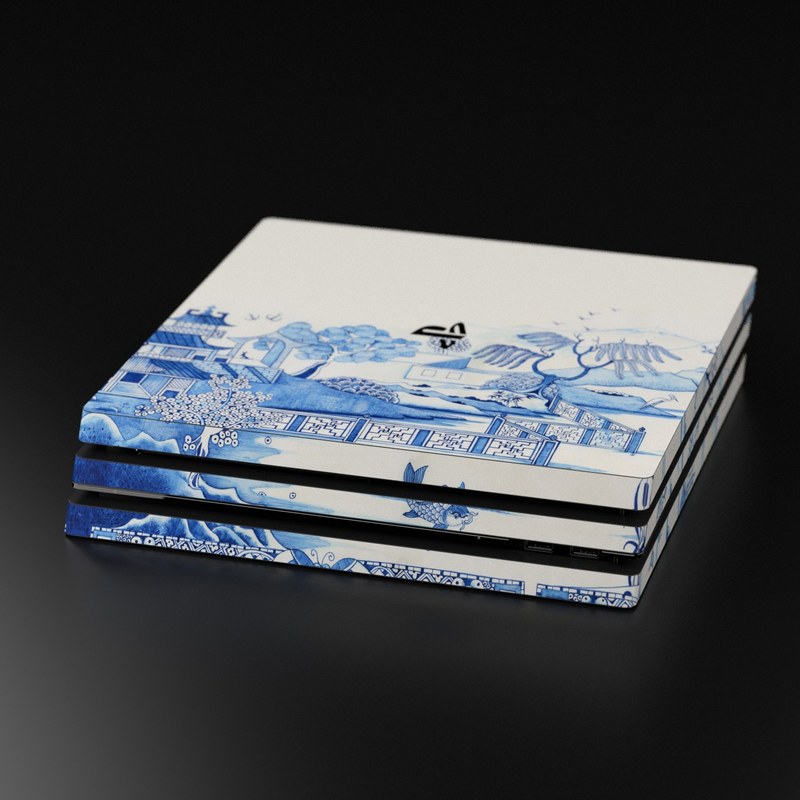 Sony PS4 Pro Skin - Blue Willow (Image 5)