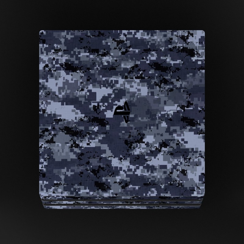 Sony PS4 Pro Skin - Digital Navy Camo (Image 4)