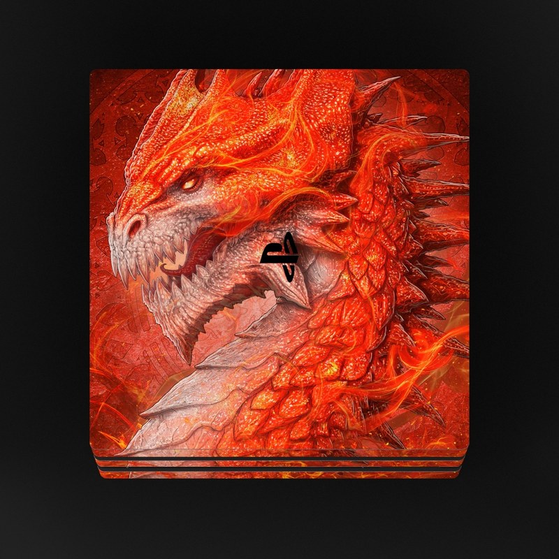 Sony PS4 Pro Skin - Flame Dragon (Image 4)