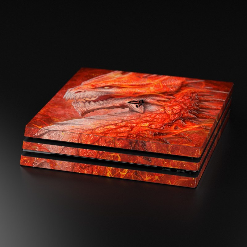 Sony PS4 Pro Skin - Flame Dragon (Image 5)
