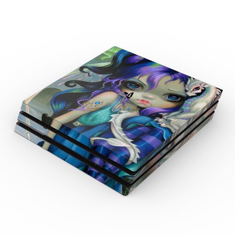 Sony PS4 Pro Skin - Frost Dragonling (Image 1)