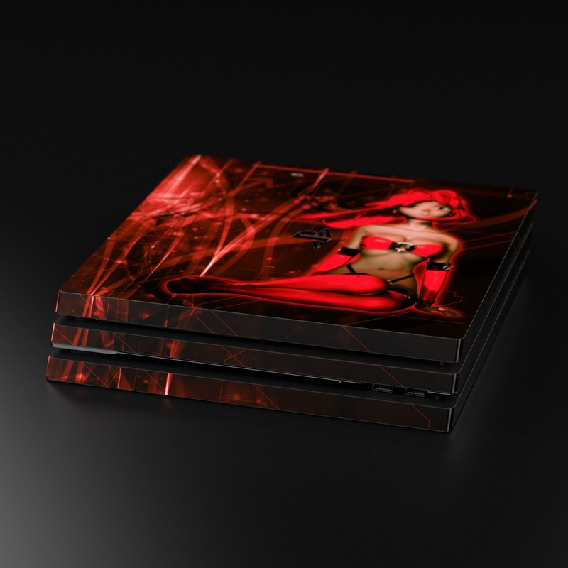 Download Sony PS4 Pro Skin - Ghost Red by Gaming | DecalGirl