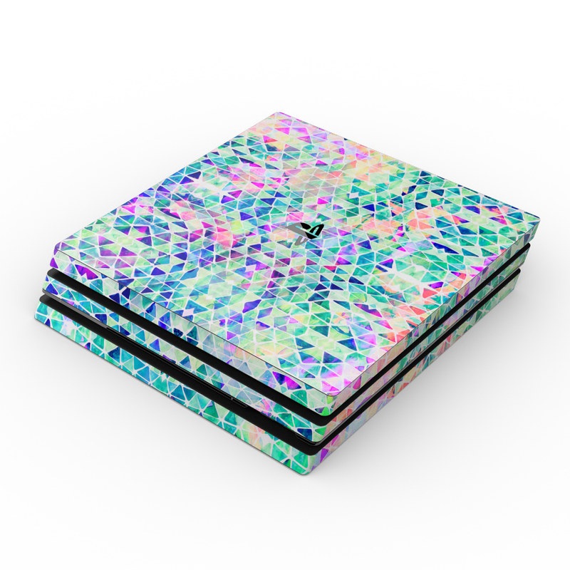 Sony PS4 Pro Skin - Pastel Triangle (Image 1)