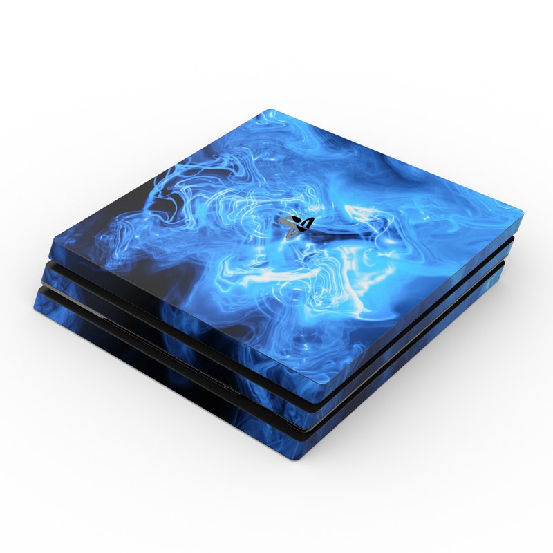 Download Sony PS4 Pro Skin - Blue Quantum Waves by Gaming | DecalGirl