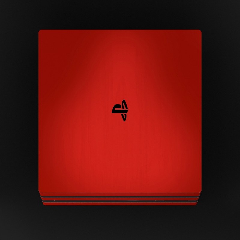 Download Sony PS4 Pro Skin - Red Burst | DecalGirl