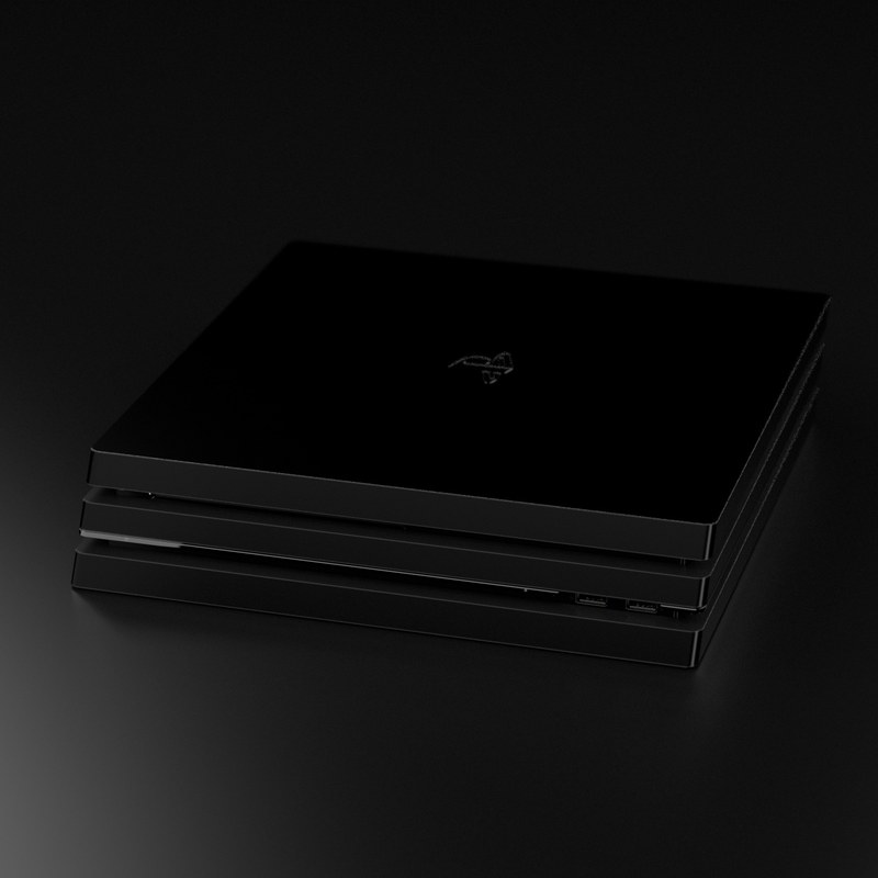 Sony PS4 Pro Skin - Solid State Black (Image 5)