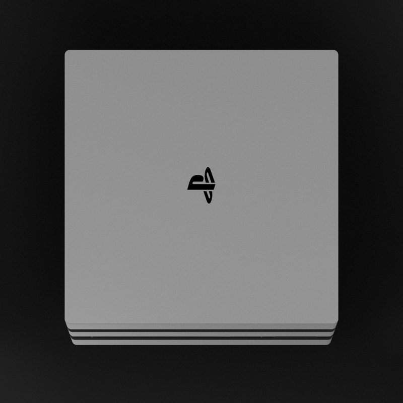 Sony PS4 Pro Skin - Solid State Grey (Image 4)