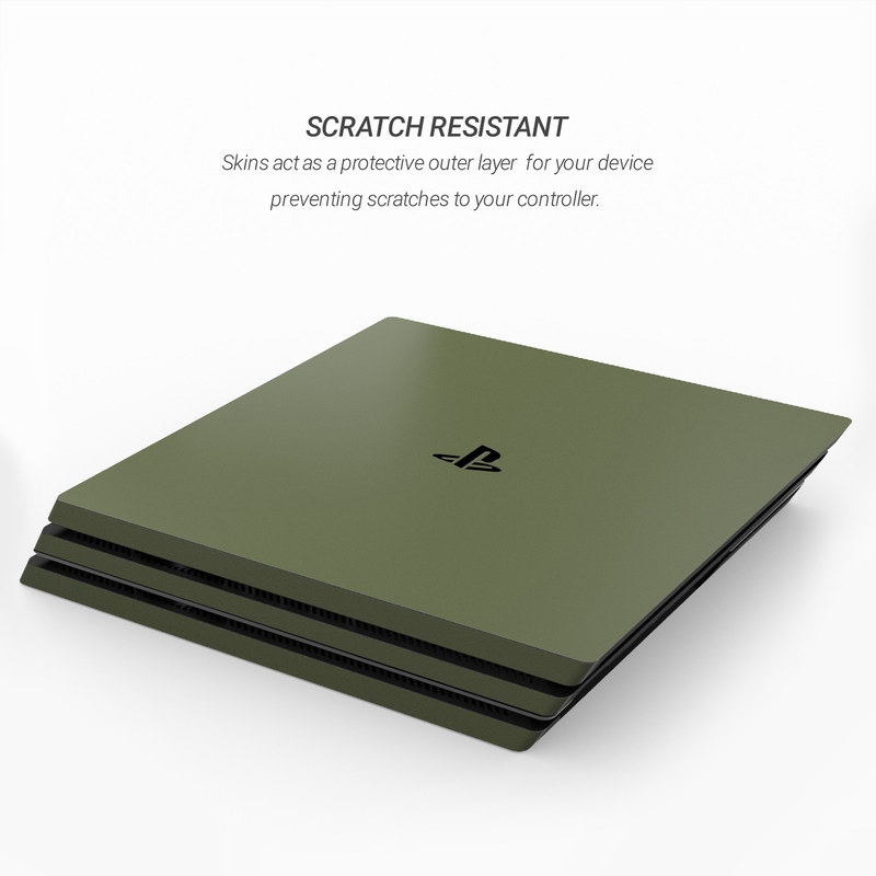 Sony PS4 Pro Skin - Solid State Olive Drab (Image 3)