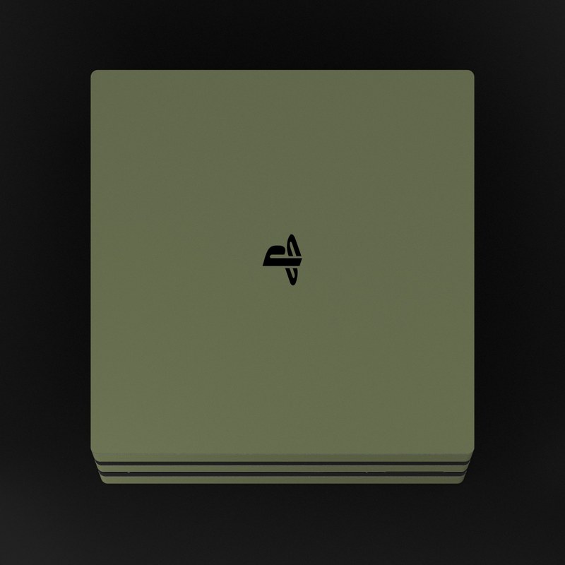 Sony PS4 Pro Skin - Solid State Olive Drab (Image 4)