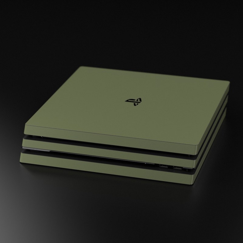 Sony PS4 Pro Skin - Solid State Olive Drab (Image 5)