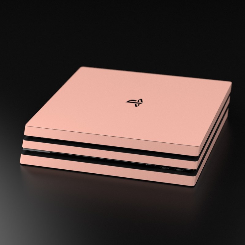Sony PS4 Pro Skin - Solid State Peach (Image 5)