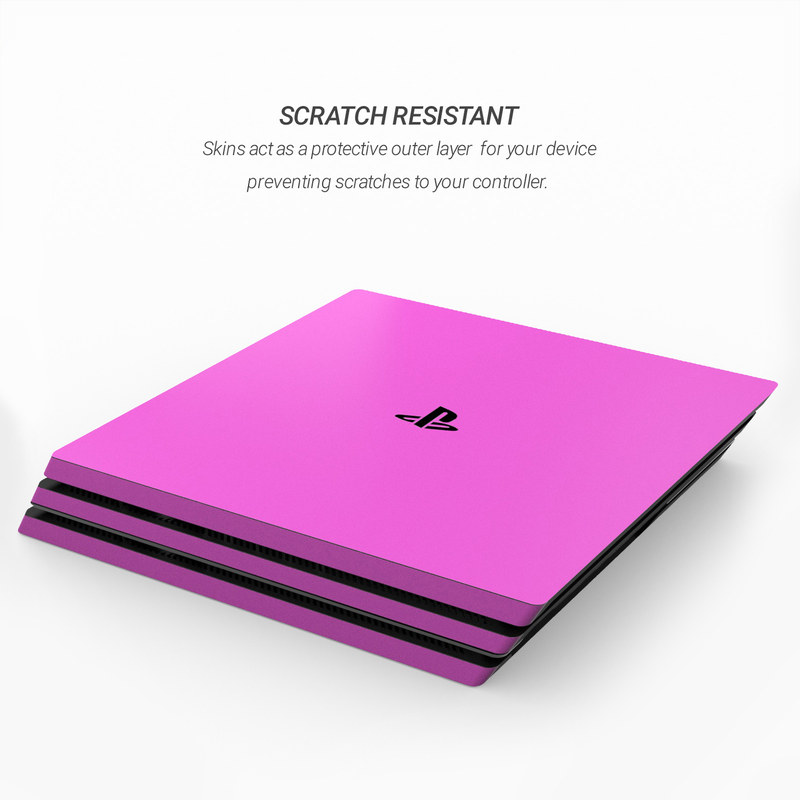 Sony PS4 Pro Skin - Solid State Vibrant Pink (Image 3)