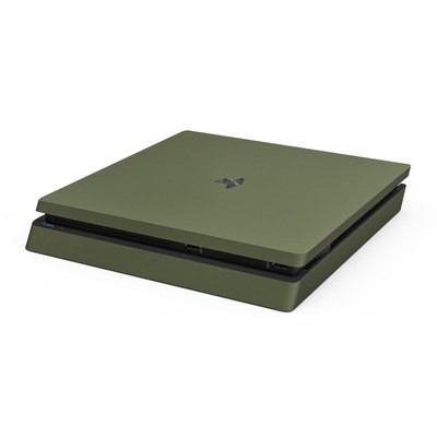 Sony PS4 Slim Skin - Solid State Olive Drab