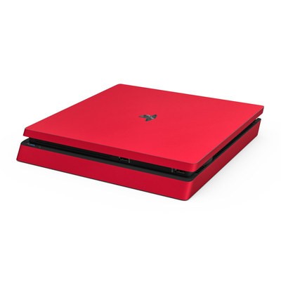 Sony PS4 Slim Skin - Solid State Red