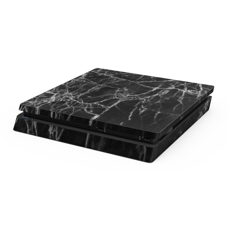 Sony PS4 Slim Skin - Black Marble (Image 1)
