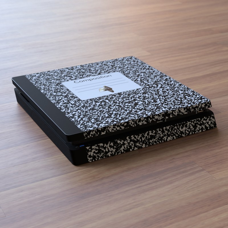 Download Sony PS4 Slim Skin - Composition Notebook by Retro | DecalGirl