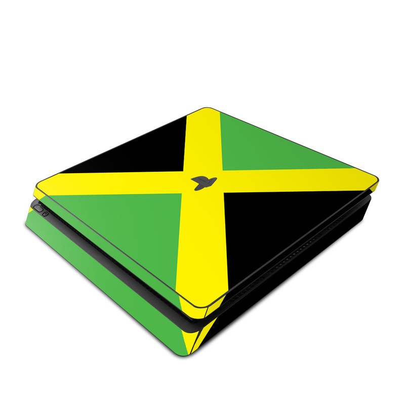 Sony PS4 Slim Skin - Jamaican Flag (Image 1)