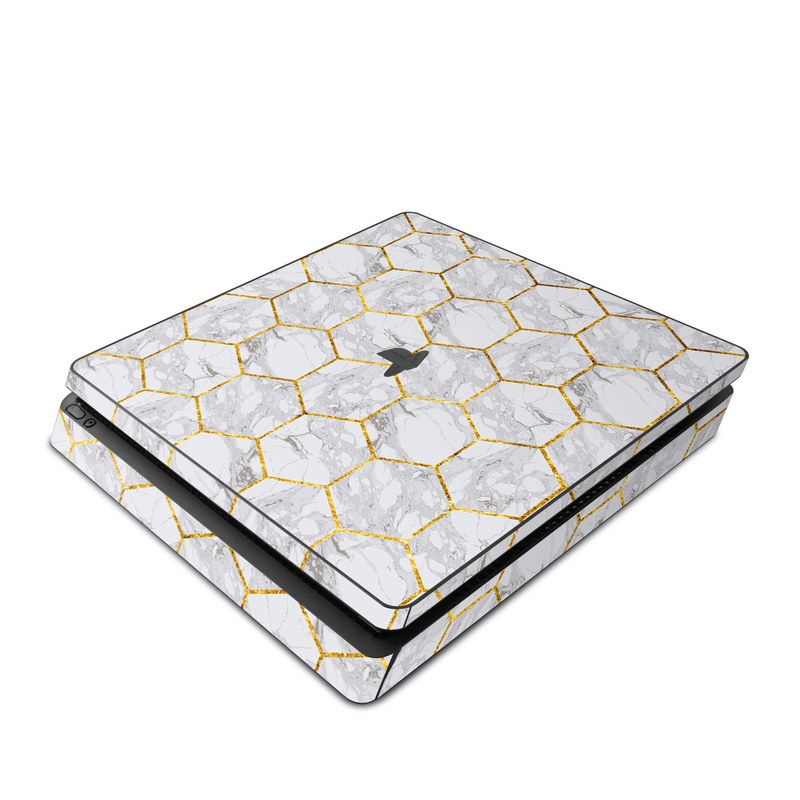 Sony PS4 Slim Skin - Honey Marble (Image 1)