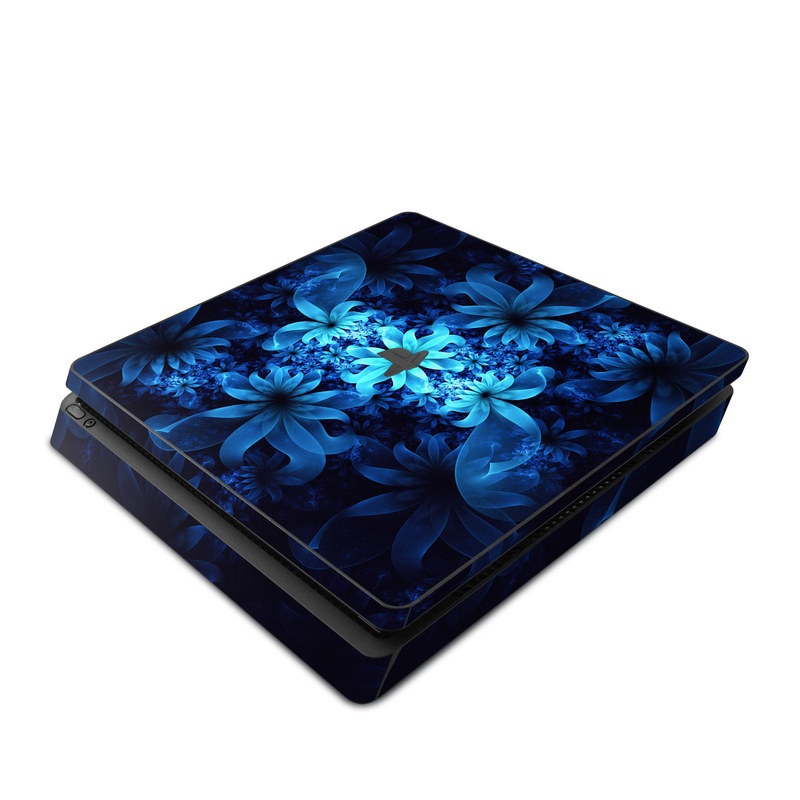 Sony PS4 Slim Skin - Luminous Flowers (Image 1)