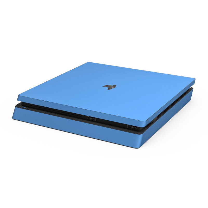 Sony PS4 Slim Skin - Solid State Blue (Image 1)