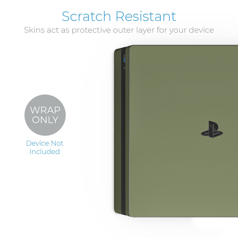 Sony PS4 Slim Skin - Solid State Olive Drab (Image 2)