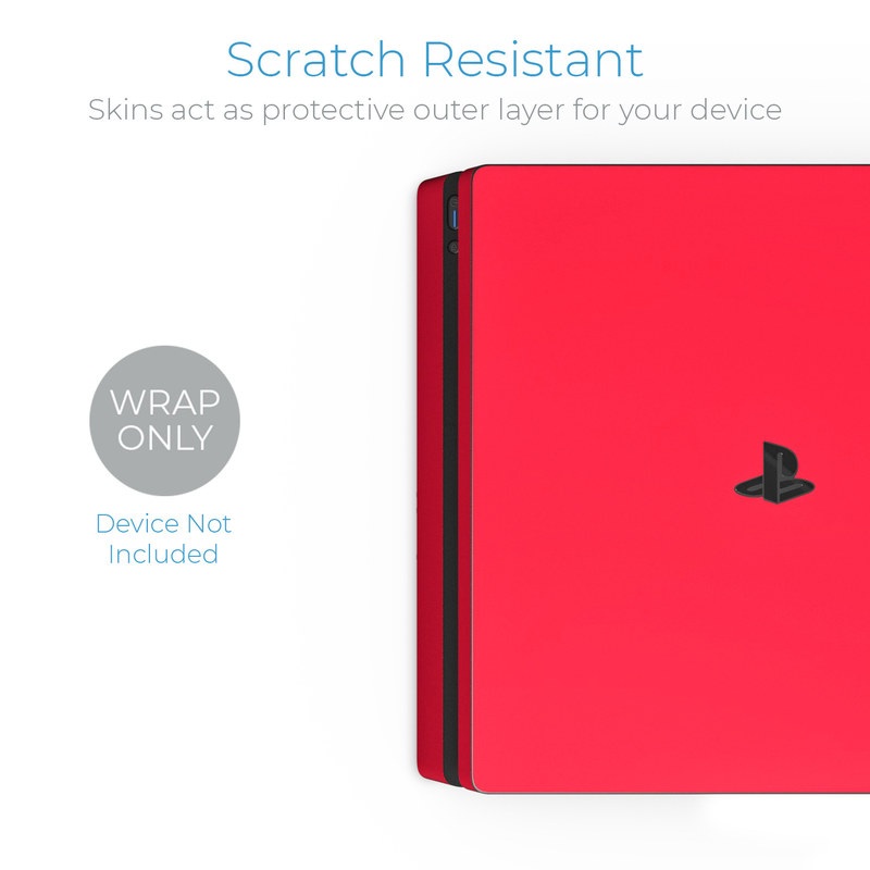 Sony PS4 Slim Skin - Solid State Red (Image 2)