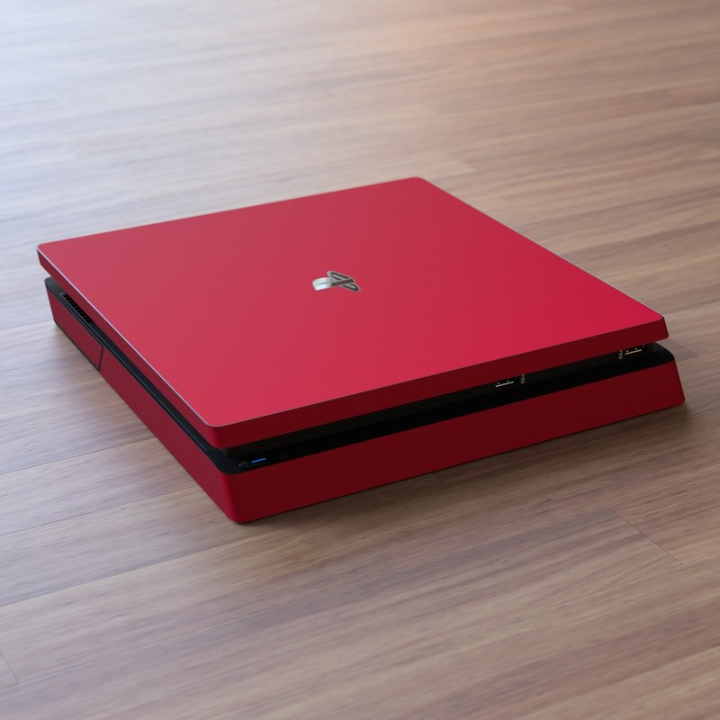Sony PS4 Slim Skin - Solid State Red (Image 5)