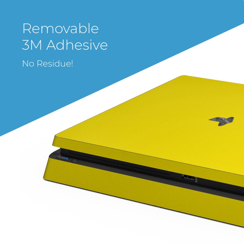 Sony PS4 Slim Skin - Solid State Yellow (Image 4)